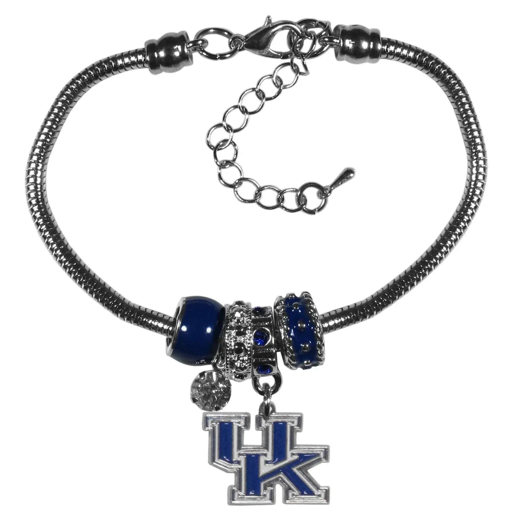 Kentucky Wildcats Euro Bead Bracelet - Siskiyou Buckle - Flyclothing LLC
