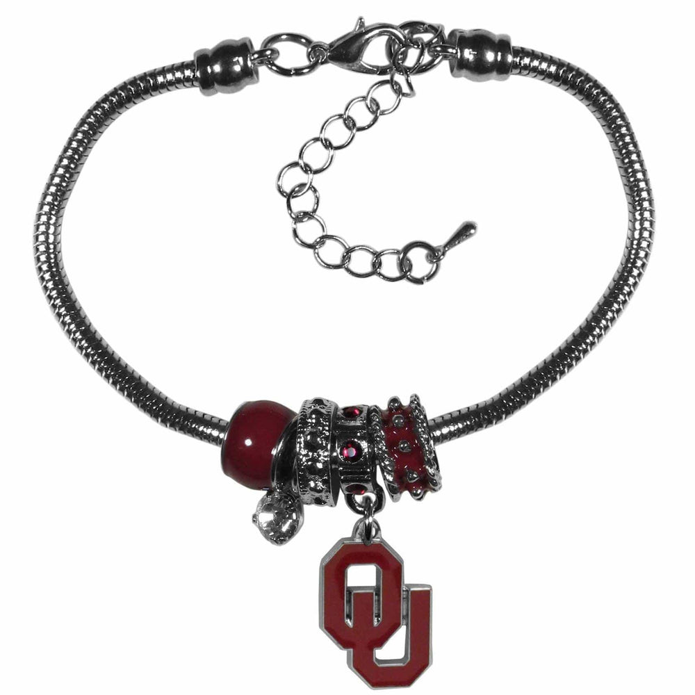 Oklahoma Sooners Euro Bead Bracelet - Siskiyou Buckle