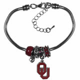 Oklahoma Sooners Euro Bead Bracelet - Siskiyou Buckle