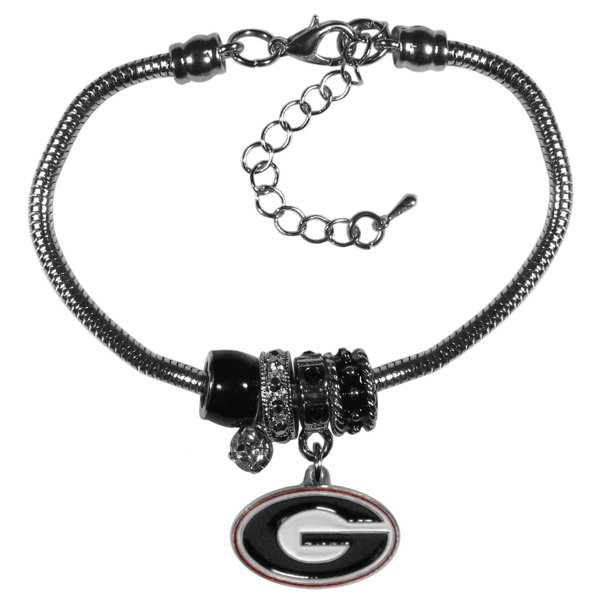Georgia Bulldogs Euro Bead Bracelet - Flyclothing LLC