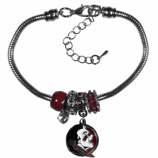 Florida St. Seminoles Euro Bead Bracelet - Siskiyou Buckle - Flyclothing LLC