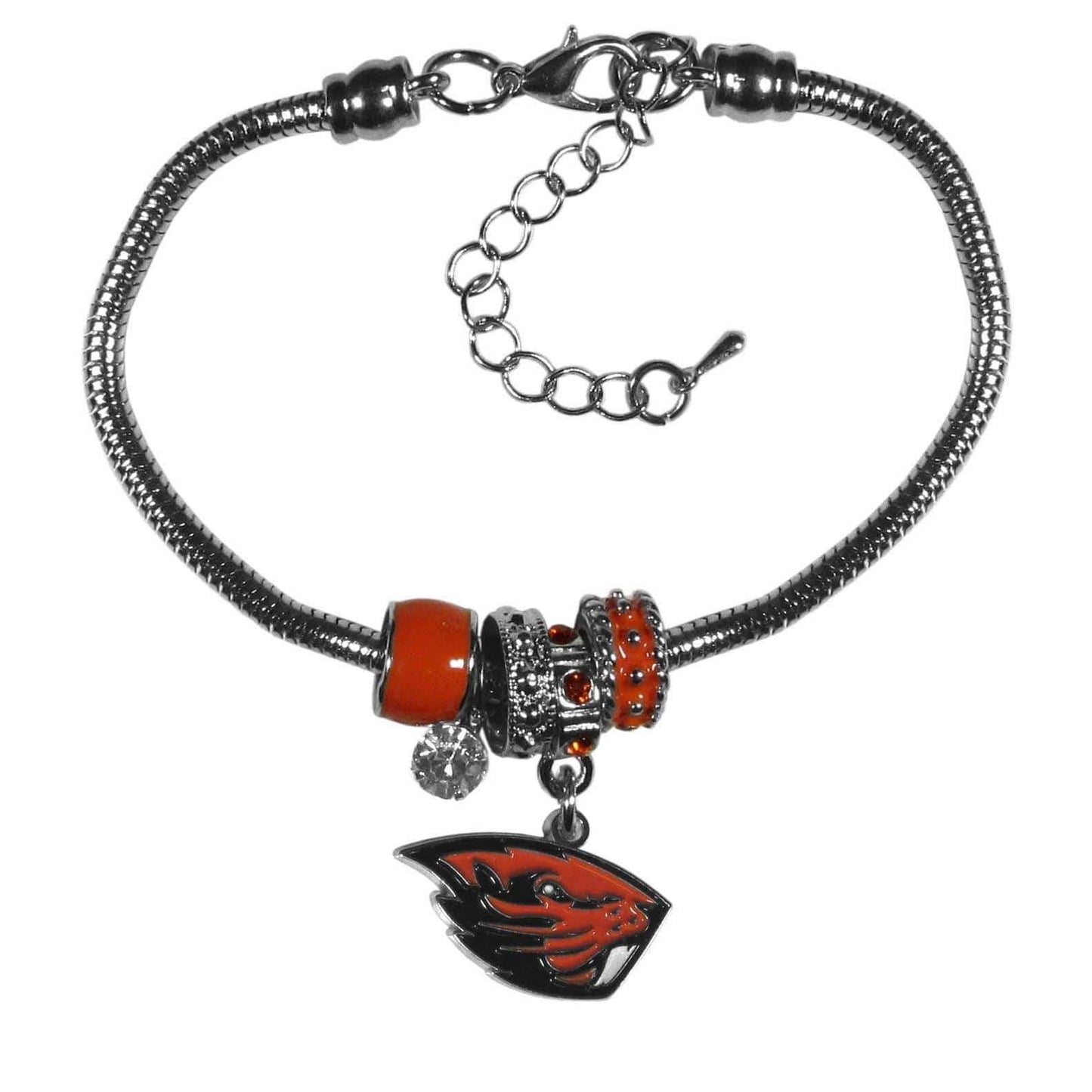 Oregon St. Beavers Euro Bead Bracelet - Siskiyou Buckle - Flyclothing LLC