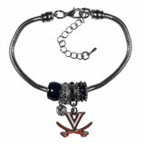 Virginia Cavaliers Euro Bead Bracelet - Siskiyou Buckle