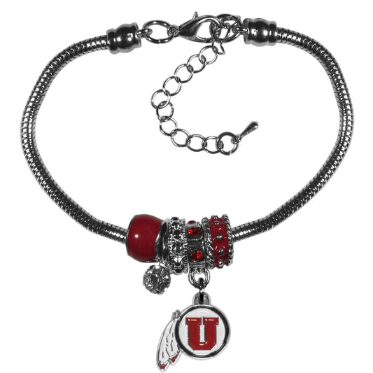 Utah Utes Euro Bead Bracelet - Flyclothing LLC