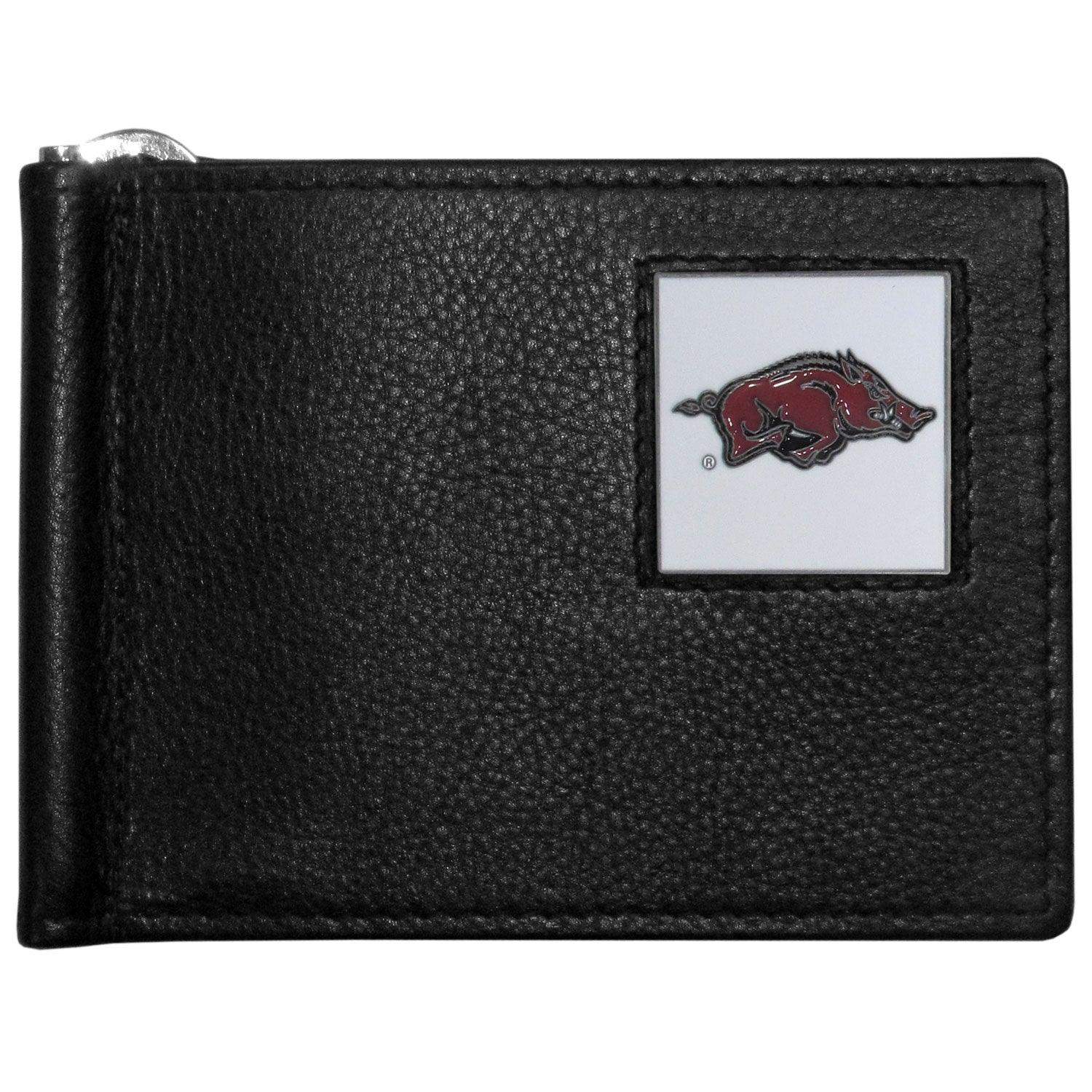 Arkansas Razorbacks Leather Bill Clip Wallet - Siskiyou Buckle - Flyclothing LLC