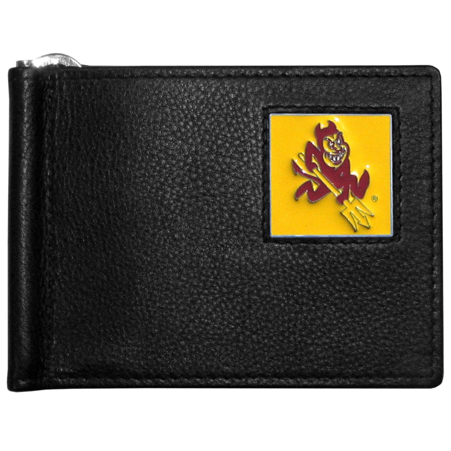 Arizona St. Sun Devils Leather Bill Clip Wallet - Flyclothing LLC