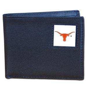 Texas Longhorns Leather Bi-fold Wallet - Siskiyou Buckle - Flyclothing LLC