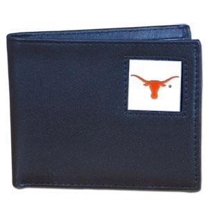 Texas Longhorns Leather Bi-fold Wallet - Flyclothing LLC