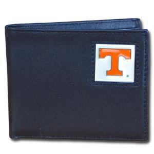 Tennessee Volunteers Leather Bi-fold Wallet Packaged in Gift Box - Siskiyou Buckle