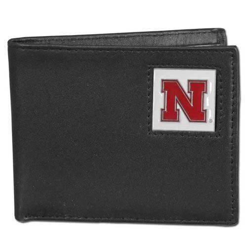 Nebraska Cornhuskers Leather Bi-fold Wallet - Siskiyou Buckle - Flyclothing LLC