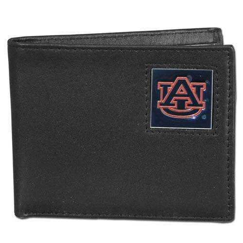 Auburn Tigers Leather Bi-fold Wallet - Siskiyou Buckle - Flyclothing LLC