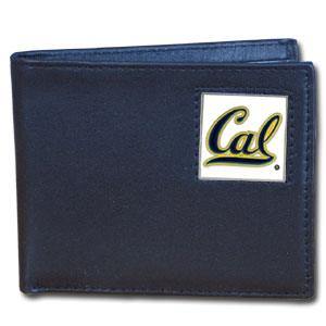 Cal Berkeley Bears Leather Bi-fold Wallet Packaged in Gift Box - Siskiyou Buckle