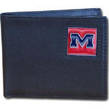 Mississippi Rebels Leather Bi-fold Wallet - Siskiyou Buckle