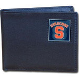 Syracuse Orange Leather Bi-fold Wallet - Siskiyou Buckle