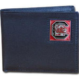 S. Carolina Gamecocks Leather Bi-fold Wallet Packaged in Gift Box - Siskiyou Buckle