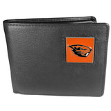 Oregon St. Beavers Leather Bi-fold Wallet - Siskiyou Buckle