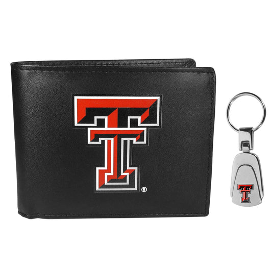 Texas Tech Raiders Bi-fold Wallet & Steel Key Chain - Flyclothing LLC