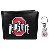 Ohio St. Buckeyes Bi-fold Wallet & Steel Key Chain - Siskiyou Buckle