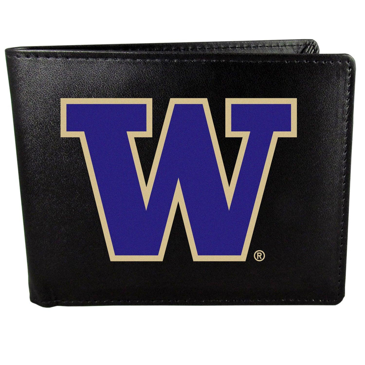 Washington Huskies Bi-fold Wallet Large Logo - Flyclothing LLC
