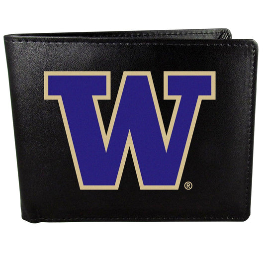 Washington Huskies Bi-fold Wallet Large Logo - Flyclothing LLC