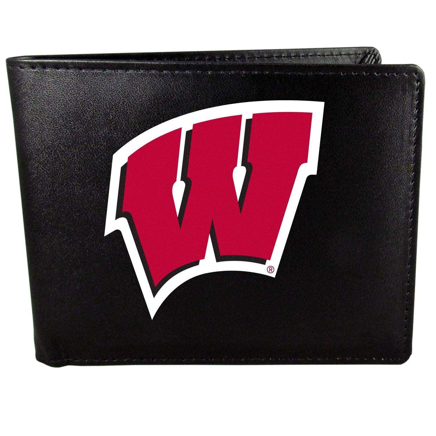 Wisconsin Badgers Bi-fold Wallet Large Logo - Siskiyou Buckle - Flyclothing LLC
