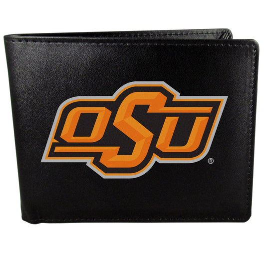 Oklahoma St. Cowboys Bi-fold Wallet Large Logo - Flyclothing LLC