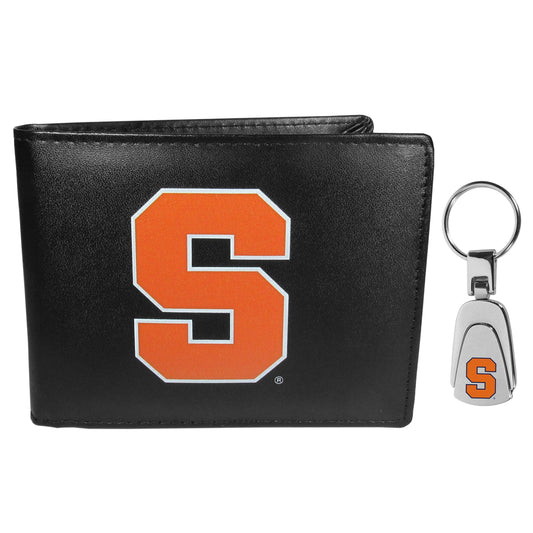 Syracuse Orange Bi-fold Wallet & Steel Key Chain - Flyclothing LLC