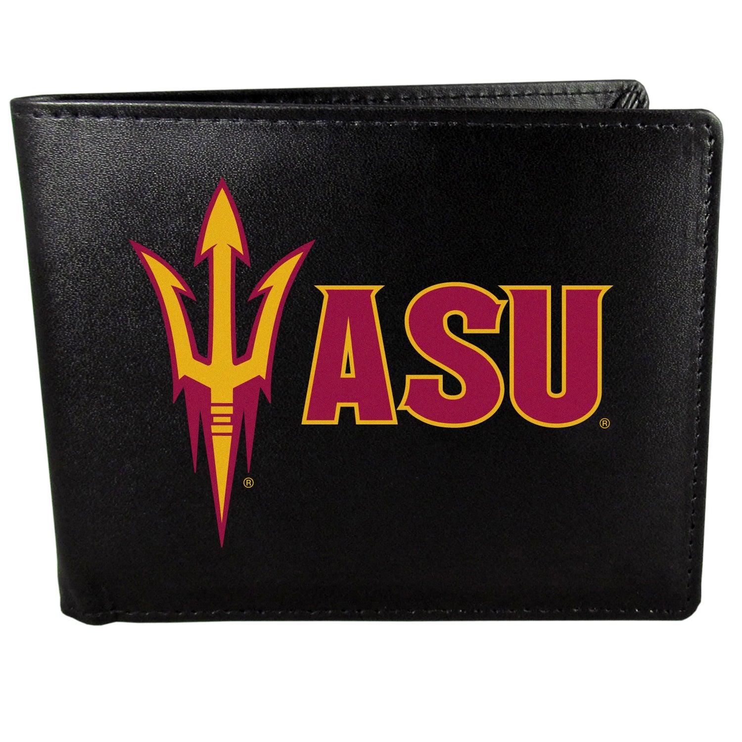 Arizona St. Sun Devils Bi-fold Wallet Large Logo - Flyclothing LLC