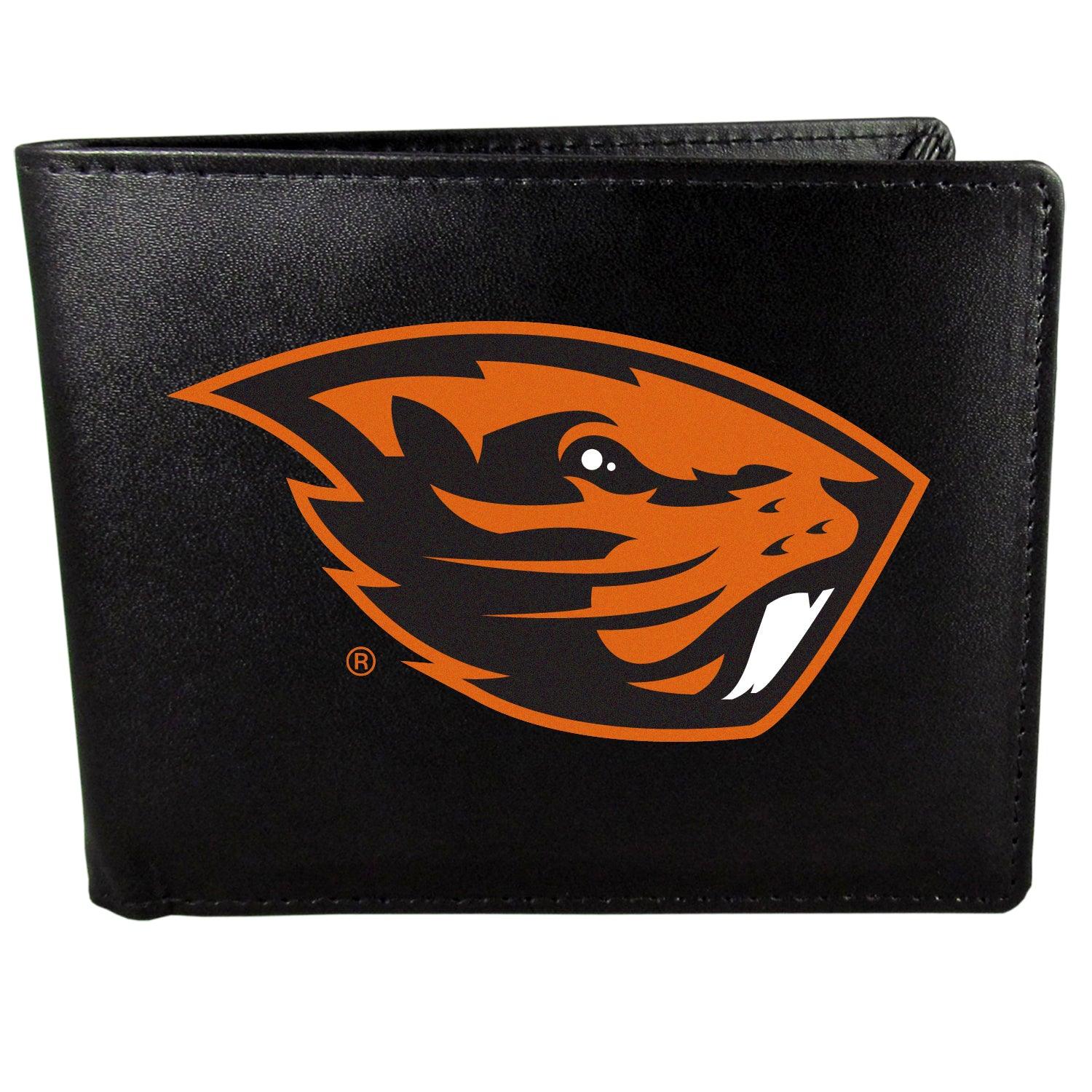 Oregon St. Beavers Bi-fold Wallet Large Logo - Flyclothing LLC
