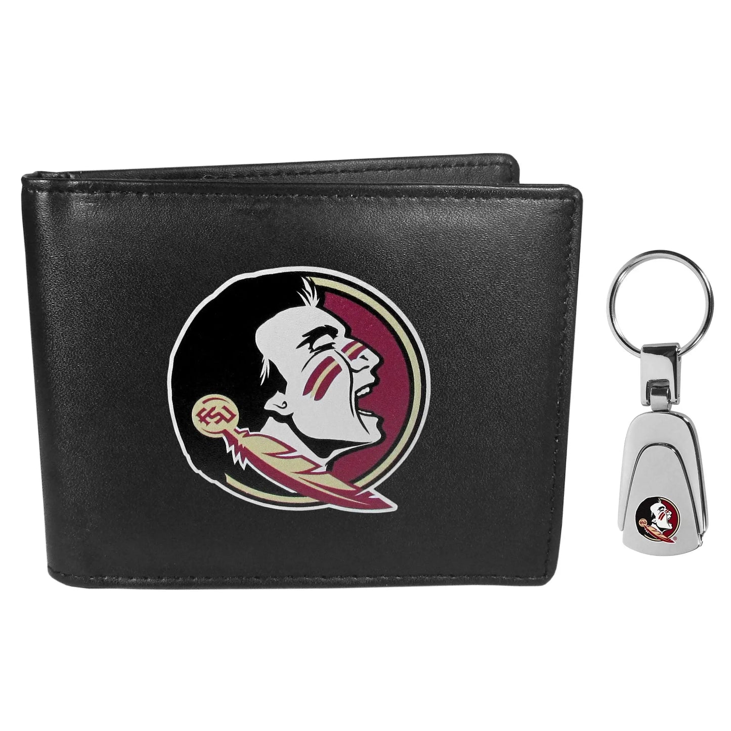 Florida St. Seminoles Bi-fold Wallet & Steel Key Chain - Siskiyou Buckle - Flyclothing LLC