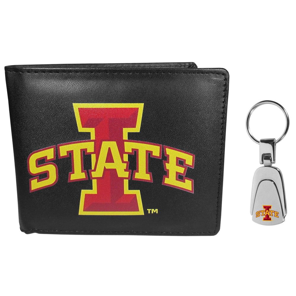 Iowa St. Cyclones Bi-fold Wallet & Steel Key Chain - Siskiyou Buckle