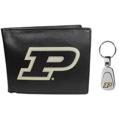 Purdue Boilermakers Bi-fold Wallet & Steel Key Chain - Siskiyou Buckle
