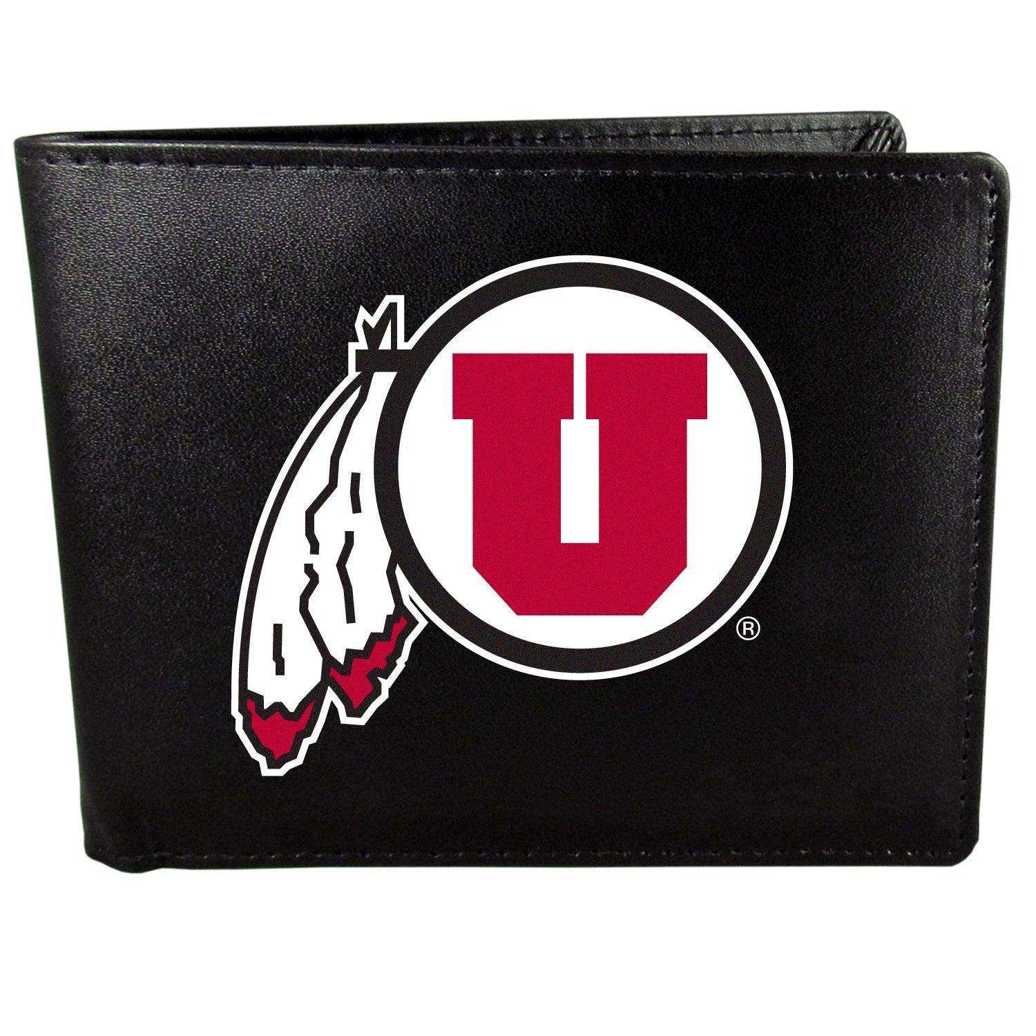 Utah Utes Bi-fold Wallet Large Logo - Siskiyou Buckle - Flyclothing LLC