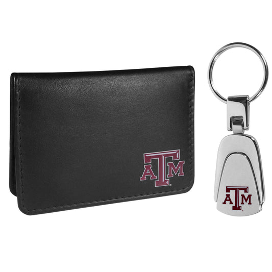 Texas A & M Aggies Weekend Bi-fold Wallet & Steel Key Chain - Flyclothing LLC