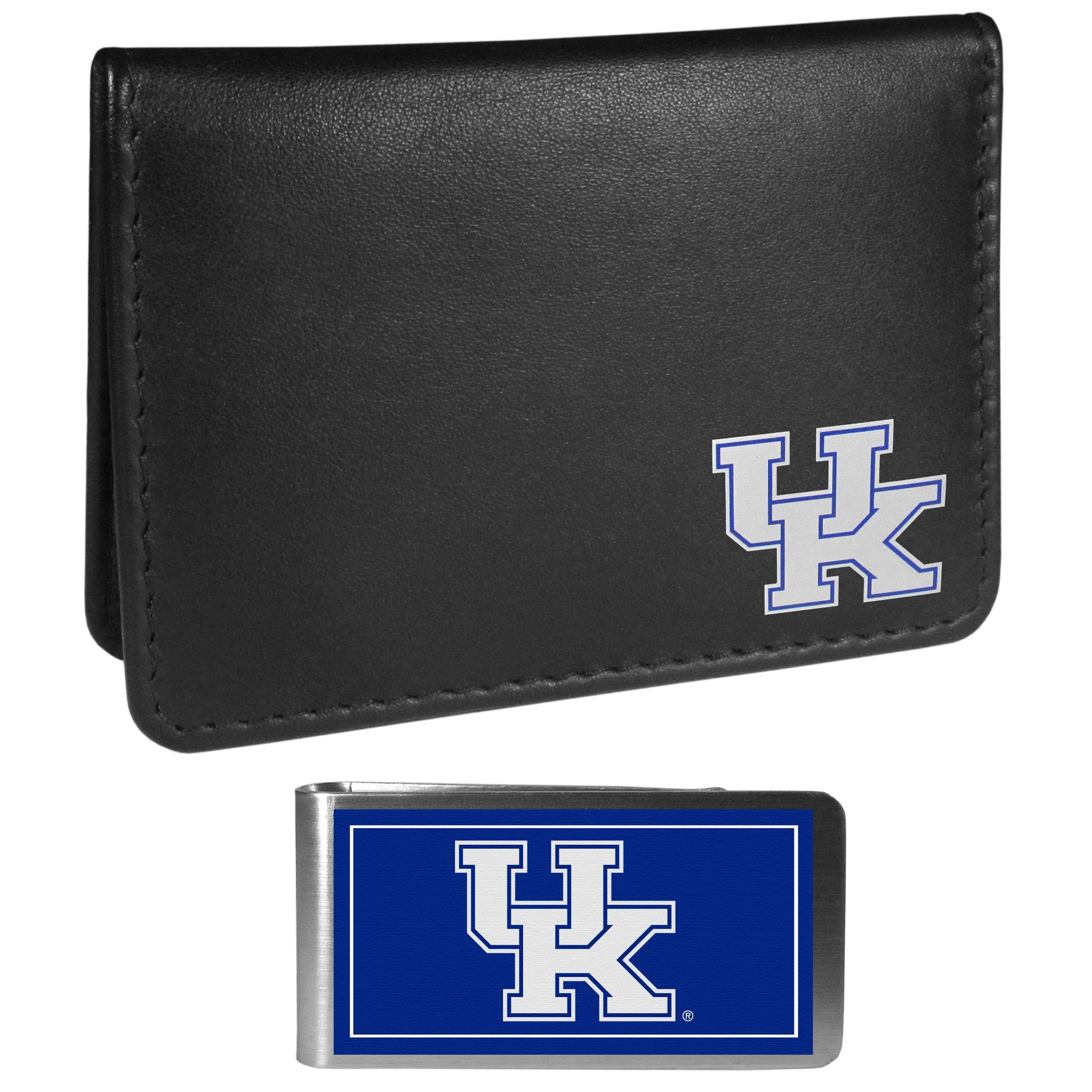 Kentucky Wildcats Weekend Bi-fold Wallet & Color Money Clip - Siskiyou Buckle
