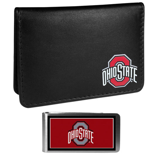 Ohio St. Buckeyes Weekend Bi-fold Wallet & Color Money Clip - Siskiyou Buckle