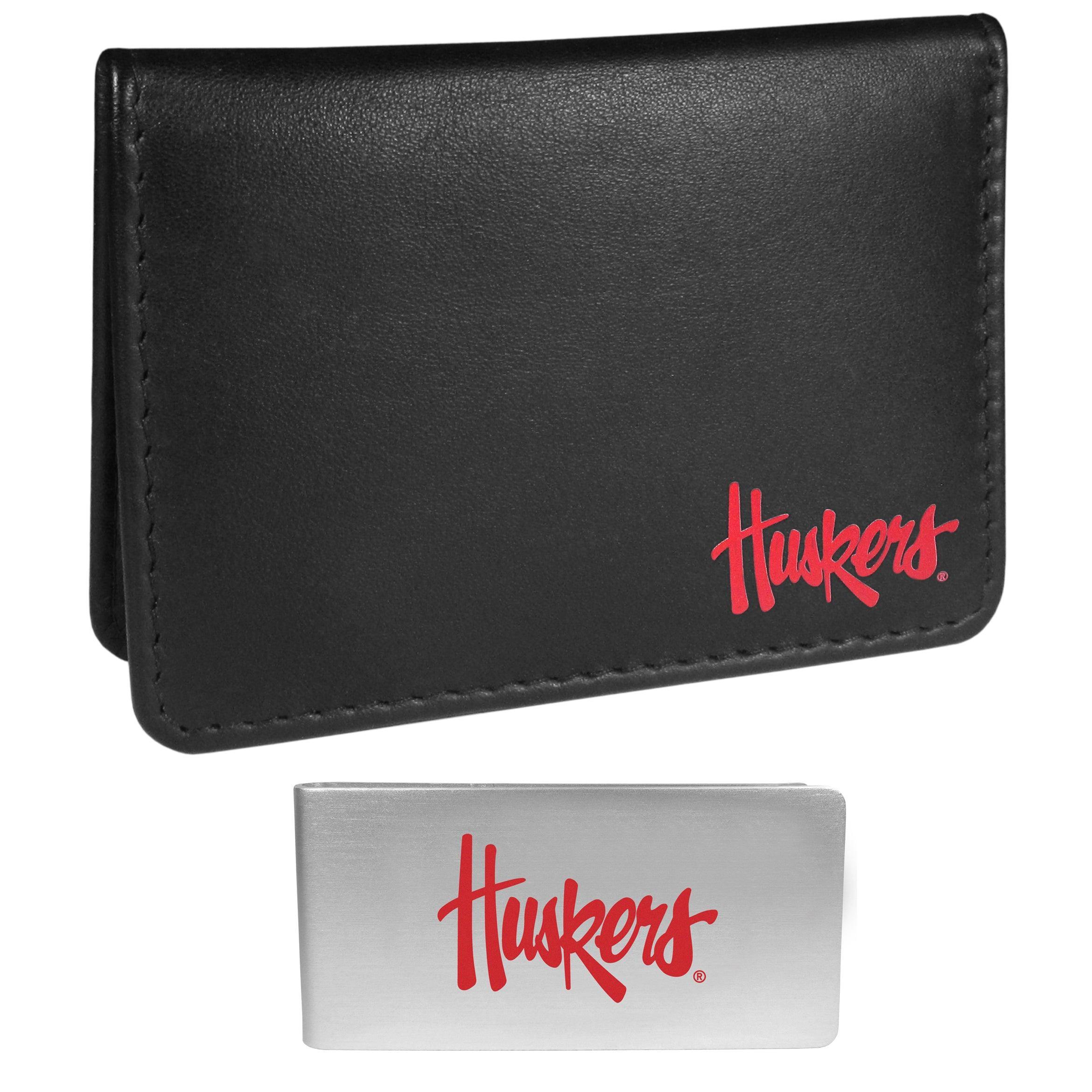 Nebraska Cornhuskers Weekend Bi-fold Wallet & Money Clip - Siskiyou Buckle