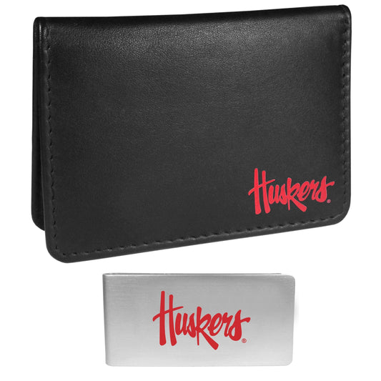 Nebraska Cornhuskers Weekend Bi-fold Wallet & Money Clip - Siskiyou Buckle