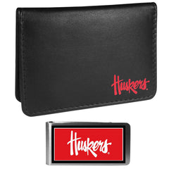 Nebraska Cornhuskers Weekend Bi-fold Wallet & Color Money Clip - Siskiyou Buckle