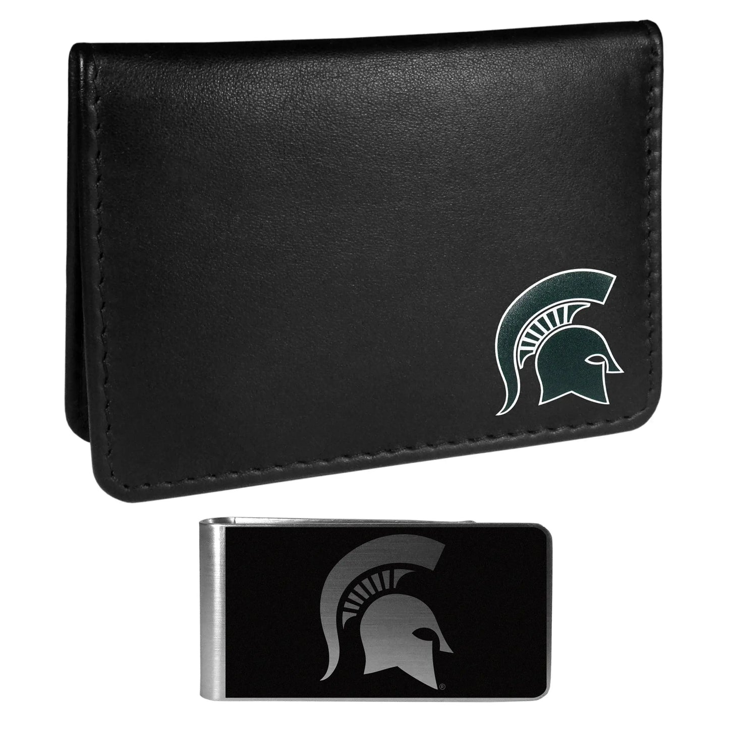 Michigan St. Spartans Weekend Bi-fold Wallet & Black Money Clip - Siskiyou Buckle - Flyclothing LLC