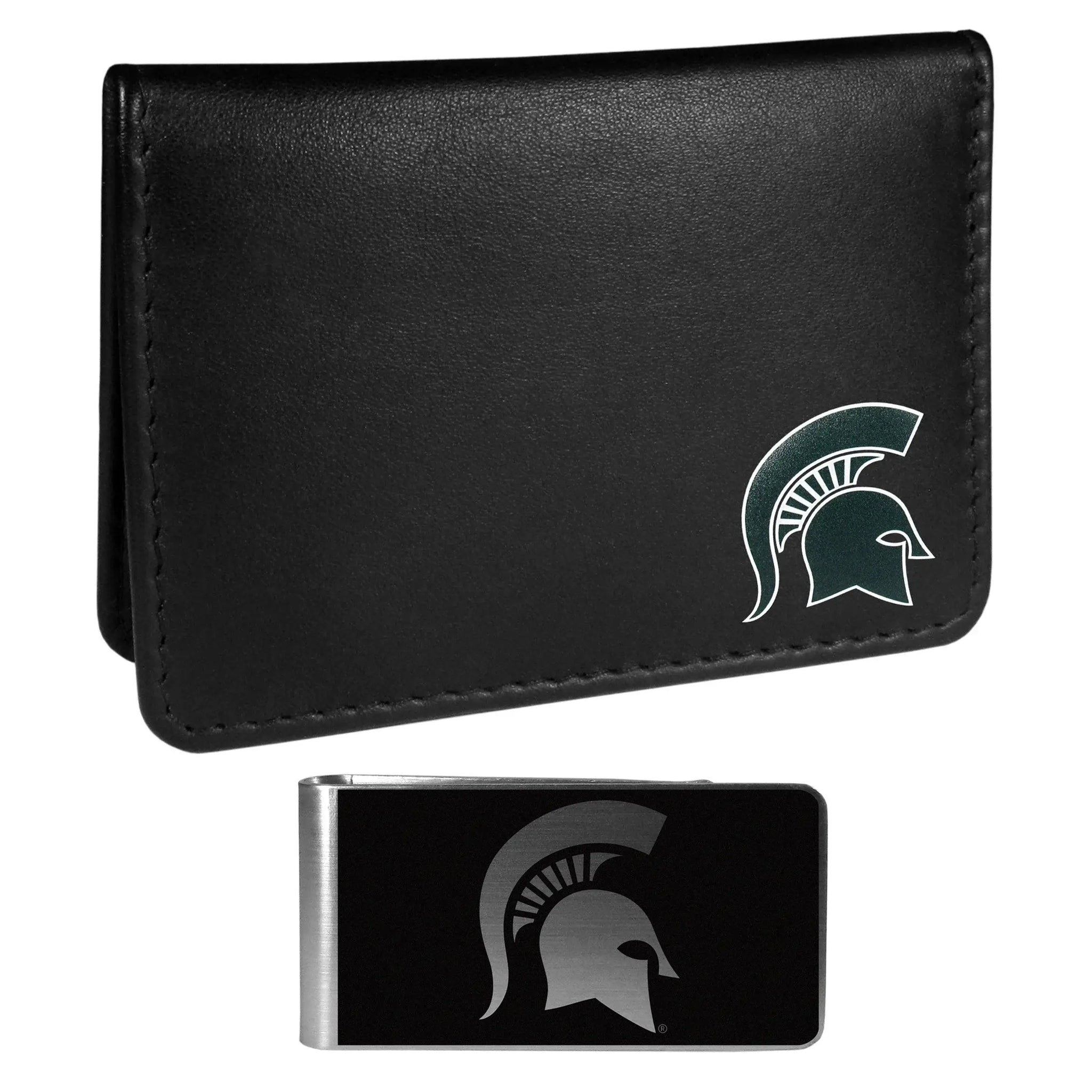 Michigan St. Spartans Weekend Bi-fold Wallet & Black Money Clip - Siskiyou Buckle - Flyclothing LLC