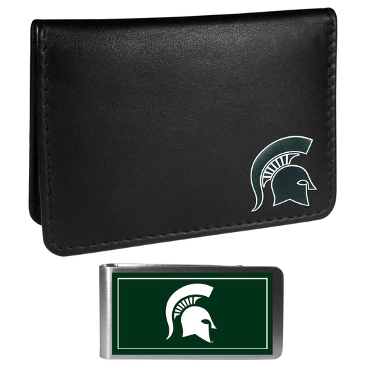 Michigan St. Spartans Weekend Bi-fold Wallet & Color Money Clip - Flyclothing LLC