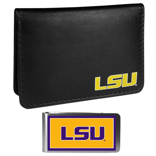 LSU Tigers Weekend Bi-fold Wallet & Color Money Clip - Siskiyou Buckle