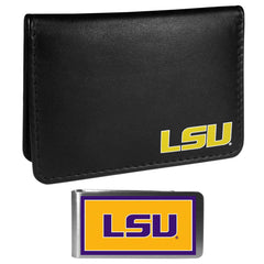 LSU Tigers Weekend Bi-fold Wallet & Color Money Clip - Siskiyou Buckle