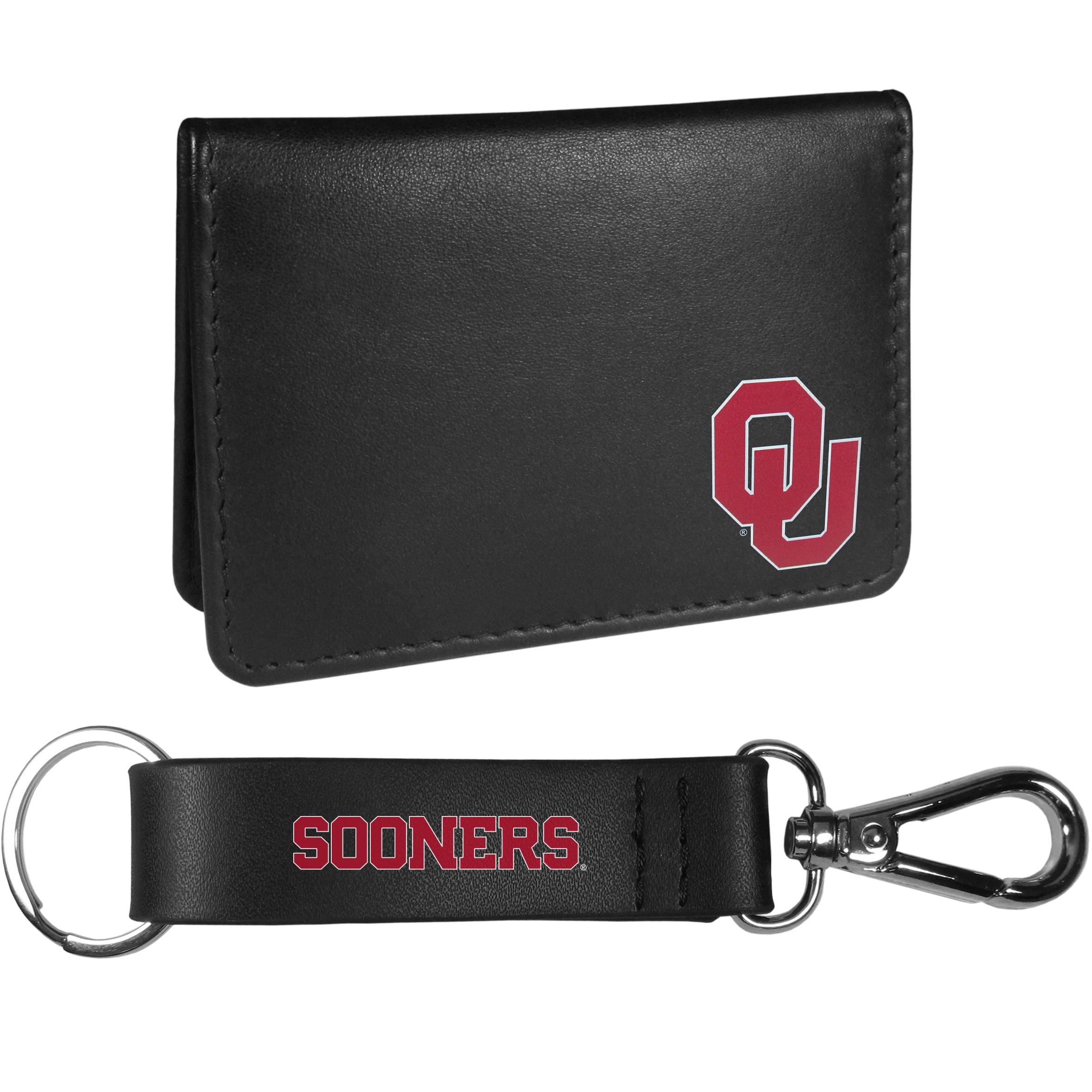 Oklahoma Sooners Weekend Bi-fold Wallet & Strap Key Chain - Flyclothing LLC