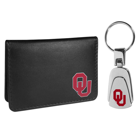 Oklahoma Sooners Weekend Bi-fold Wallet & Steel Key Chain - Siskiyou Buckle