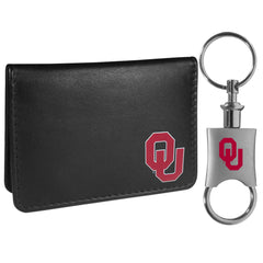 Oklahoma Sooners Weekend Bi-fold Wallet & Valet Key Chain - Flyclothing LLC
