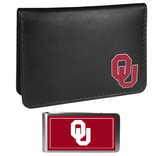 Oklahoma Sooners Weekend Bi-fold Wallet & Color Money Clip - Siskiyou Buckle