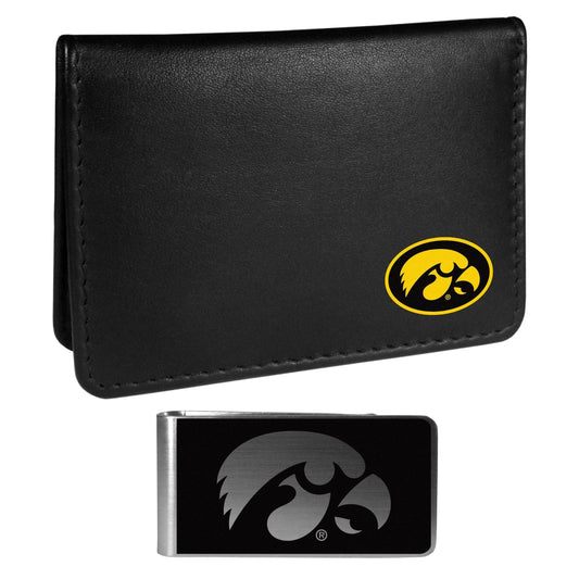Iowa Hawkeyes Weekend Bi-fold Wallet & Black Money Clip - Siskiyou Buckle