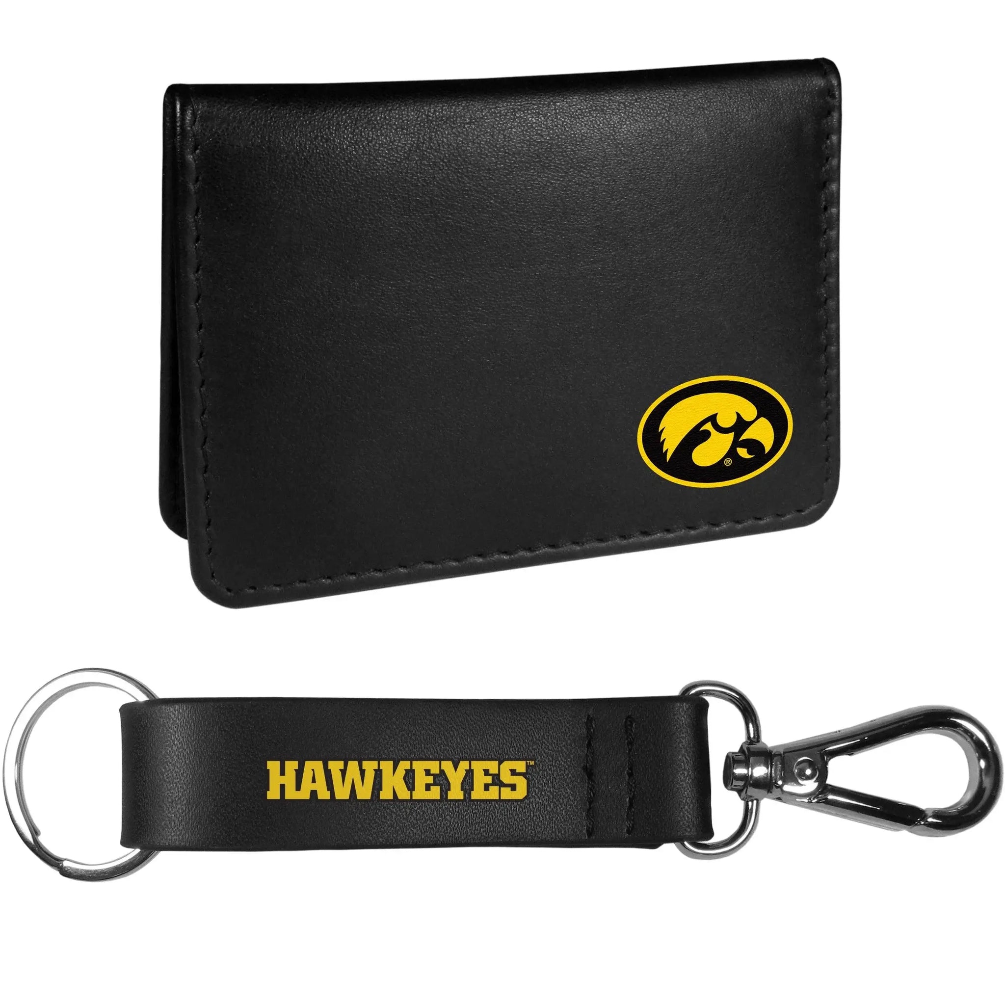 Iowa Hawkeyes Weekend Bi-fold Wallet & Strap Key Chain - Siskiyou Buckle - Flyclothing LLC